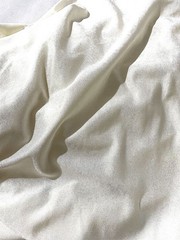 Solid white lycra polyester fabric-4 way stretch-shiny finish 36″ x 58″