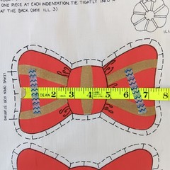 Vintage Manes Fabric Co. Holiday Toyland Wreath And Bow Cotton Cut And Sew Panel