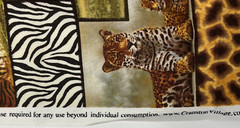 Safari Fabric Giraffe, Zebra, Tiger VIP Cranston Sold by the yard