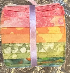 NWT HTF/OOP Fabric Palette Jellies Long Road Batik Jellies 20pc 2.5″x42″