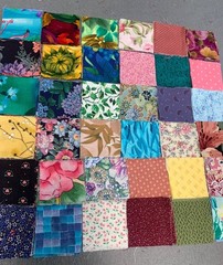 Fabric Squares Precut 2″ Pack 168 Pieces Floral Patterns Quilting Sewing Craft