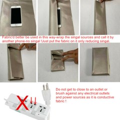 5M/10M RFID EMF Radiation Protection Fabric 4G/5G Wifi Blocking Signal Shielding