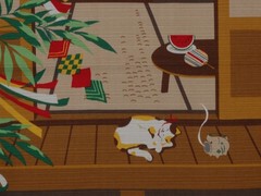 50cm Furoshiki Japanese Fabric Cat and Tanabata Star Festival Decorations