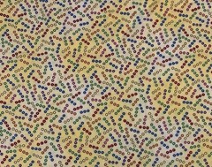 Polka Dot Fabric By N Smith & L Milligan For AvLyn Red Blue Orange Purple 1 Yard