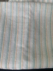 2.25 Yards Linen ? Fabric Cotton 39” X 86” Quilt Crafts Quilting Stripes Green