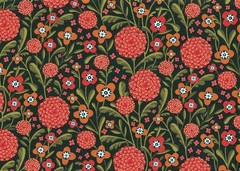 Halloween 100% Cotton Fabric, MORE THAN BONES by Dantini, Marigold Field – BTY