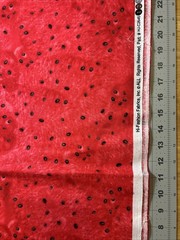 Watermelon Seeds Food (23” x 45”) Hi-Fashion Cotton Fabric – New