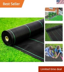Landscape Fabric Weed Barrier Ground Cover Garden Liner Tarp 6ft x 100ft