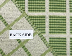 BALLARD DESIGN HAMILTON GREEN InsideOut® CHECK STRIPES FABRIC BY THE YARD 55″W