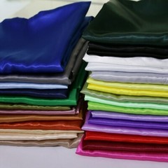 1 Yard White Plain Satin Material Lining Gift Diy Scarf Silky Charmeuse Fabric