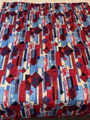 Vintage 50s House N Home Draperies MCM Barkcloth Fabric 66” X 48″