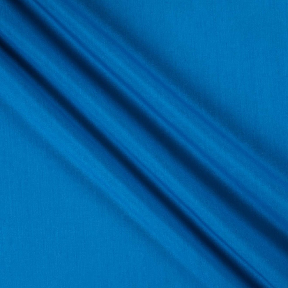 60″ Poly Cotton Broadcloth Ocean Blue, Fabric by Cut the Yard, Blue