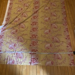 Braemore Design Floral Fabric Red White Yellow Project Home Decor Sewing