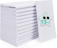 13 Rolls White Felt Fabric,8″X35″(20.5X90Cm) 1.4Mm Thick Soft Felt Fabric Sheet