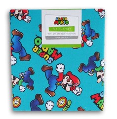 Fat Quarter 100% Cotton for Sewing Crafts – 18 x 21 Inches (Mario & Luigi)