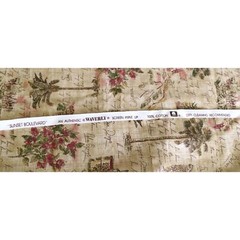 Retired Waverly Sunset Boulevard Fabric 1.8 + Yards CA Landmarks Tea Stained Tan