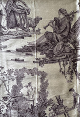 GP&J Baker Seasons Silk Taupe Designer Fabric Remnant 24″x24″