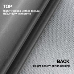 Vinyl Faux Leather Upholstery Gray 180×54” Marine Auto Boat Fabric DIY Repair