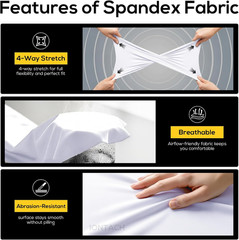 60″ Nylon Spandex Fabric by the Yard – 80% Nylon, 20% Spandex 4 Way Stretch Fabr