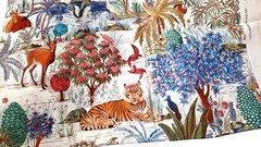 Pierre Frey Paris Fabric 3 1/8 Yard Le Jardin du Palais Cotton Luxury Designer