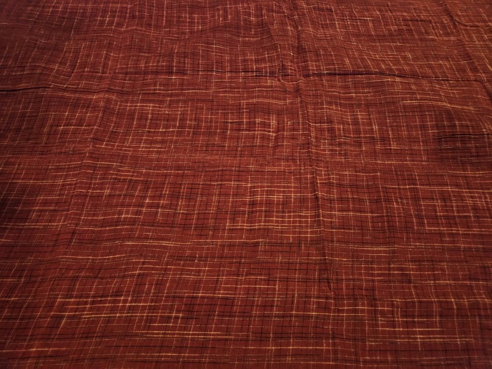 Thick plaid red flannel material Dark Red 42 X 53 Camping And Other Outside Gear