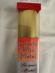 Metal wire mesh: Brass and Aluminum Mesh For Crafting, Fabric Art, etc.
