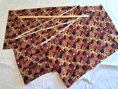 OOP Robert Kaufman D#5279 Oriental Traditions 6 Yards Red and Gold 43″