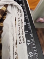 2 Yards Tie Dye Stretchy Fabric Brown Cream Striped David Textiles clothing fab