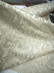 Champagne Damask Jacquard Brocade Fabric (116in.) Sold By The Yard