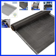 10ft x 12″ Carbon Black Carbon Fiber Sheet Pure Cloth 2 x 2 Twill Weave-3k/22…