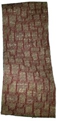 Upholstery Fabric Swatch Marroon With Evergreen 18.25″ X 4″ Swatch #5X