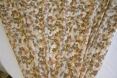 Discount Fabric SEMI-SHEER Earthtone Floral Home Decor & Drapery