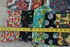 Lot, Quilt Cotton Pieces & Scraps, 3 Pounds & 2 Ounces, S26