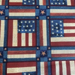 Americana American Flag Patriotic Checkers Warren Kimble 2.4 Yards