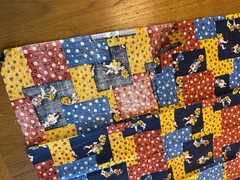 Vtg 70’s HOLLY HOBBIE Fabric remnants cotton Cottage Core 34” x 33”