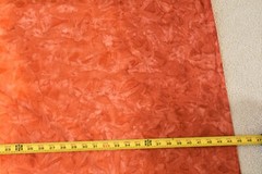 By 1/2 Yd, Orange Batik Cascade Cotton, Indonesia, Avlyn/4202-118/Paprika, B950