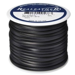 Silver Creek Calf Lace Black 1/8″ x 50 Yards – Leathercraft Lacing RCL01850-01
