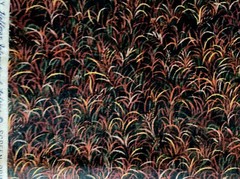 BTHY “Nature’s Elements” by Hoffman Interna Fabrics~Green Leaf Pattern~Half Yard