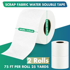 Scrap Tape for Quilting 2 1/2 Inches 25 Yard Fabric Scraps Water Soluble Diagona