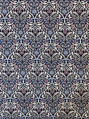 Better Homes Blue Medallion Filigree Floral Decor Fabric Cotton 1.75 yd