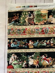 Christmas Emporium Santa Row Fabric 60 x 40 Wilmington Prints