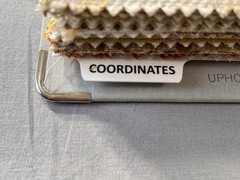 Kravet Couture fabric sample “Weaves / Modern Colors Vol. II” Saffron colorway