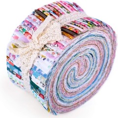 40 Unique Floral Fabric Squares – Soft Cotton Strips for Arts and Crafts Lovers