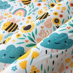 Cotton Fabric By The Yard Sewing DIY Crafting Fashion Design 36×43 Inch