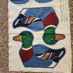 Vintage Cranston Print Works Cut & Sew Panel Mallard Ducks