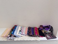 Quilting Cotton Fabric Scraps Lot 4.4 lb + Large Cuts Mixed Prints Solids