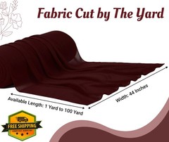 MDS-MEGADECORSUPPLY 25 YARD Burgundy Chiffon Fabric
