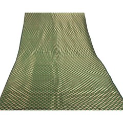 Sanskriti 1 Yd Art Silk Green Woven Brocade/Banarasi Dress Material Craft Fabric