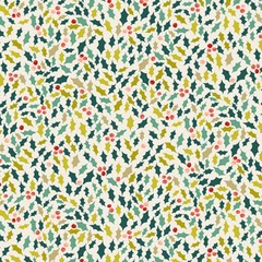 Andover Fabrics Merry Holly Henley Sudio 100% Quilt Cotton 44” Wide TP-2114-1