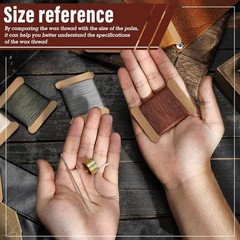 Repair Sewing Kit, Upholstery Needle and Thread Kit with 32 Yard Waxed Brown